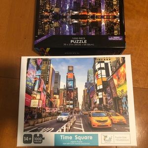 1000 Piece Jigsaw Puzzle Bundle Lot of 2